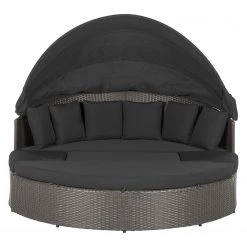 Merxx Salon de jardin modulable Riva - Polyrotin / Tissu - Gris -Poêles Soldes relaxinsel riva polyrattan webstoff grau 3684649