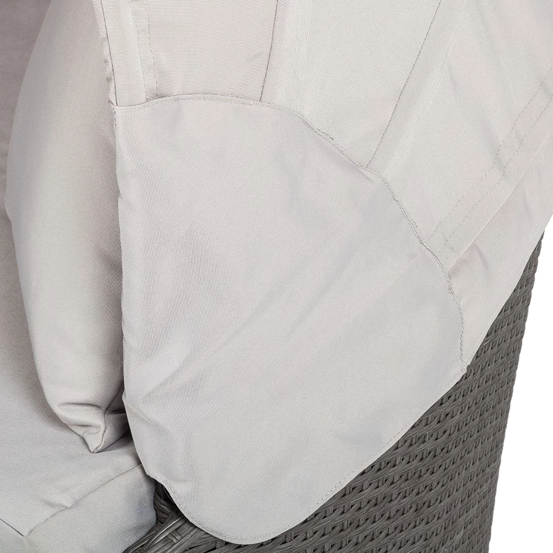 Fredriks Salon de jardin Premium Paradise Lounge - modulable - Polyrotin - Cadre en aluminium - Gris / Gris clair 12 Fredriks Salon de jardin Premium Paradise Lounge - modulable - Polyrotin - Cadre en aluminium - Gris / Gris clair – Image 10