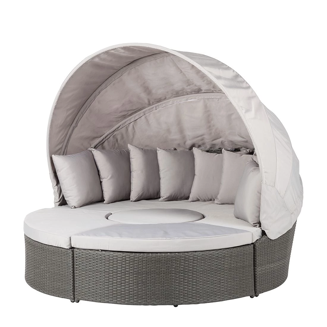 Fredriks Salon de jardin Premium Paradise Lounge - modulable - Polyrotin - Cadre en aluminium - Gris / Gris clair 3 Fredriks Salon de jardin Premium Paradise Lounge - modulable - Polyrotin - Cadre en aluminium - Gris / Gris clair